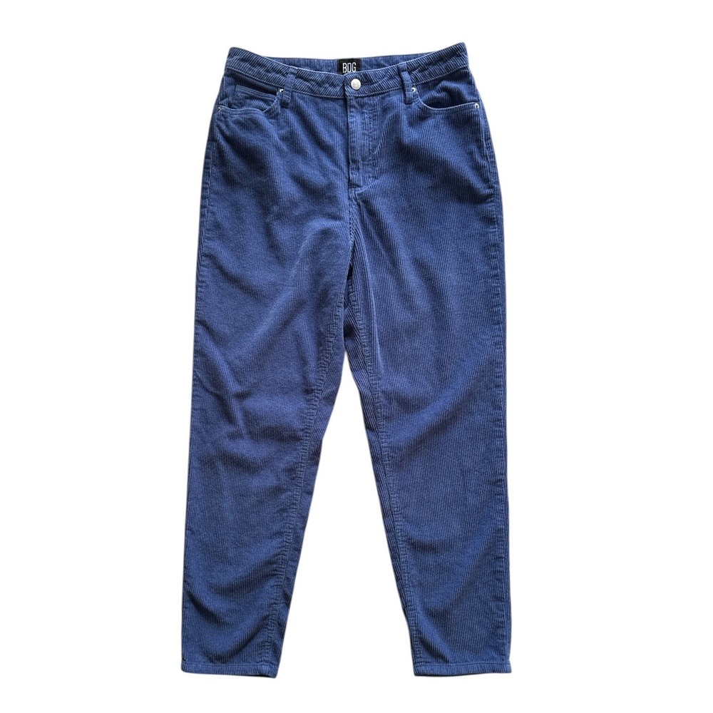 BDG Mom High-Rise Corduroy Pants Blue Cotton Blend Casual Comfort Size‎ 30
